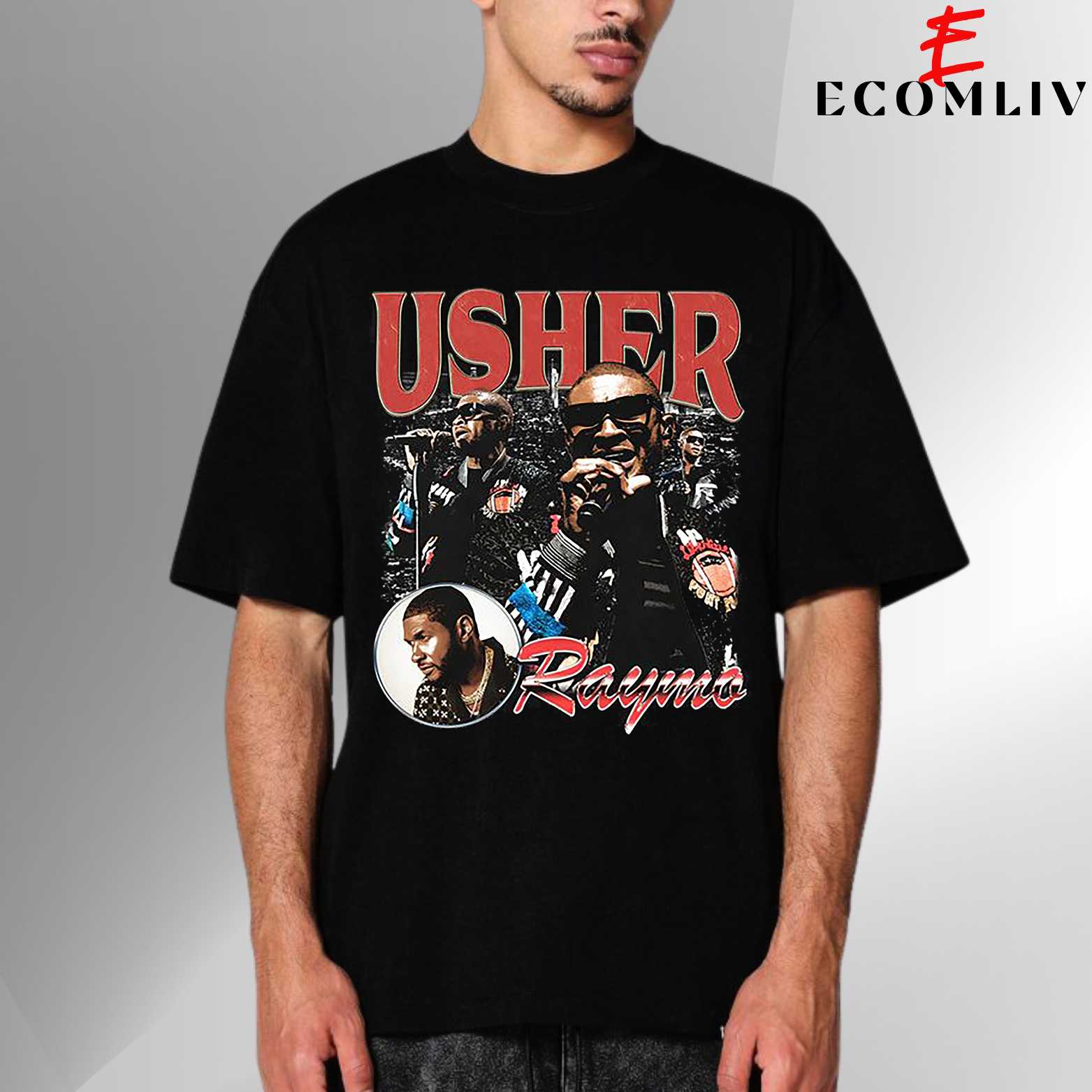 Usher Vintage Unisex T-Shirt, Streetwear T-Shirt